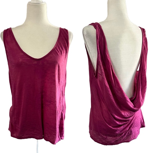 Nation LTD Slub Drape Back Tank Top - Picture 1 of 11